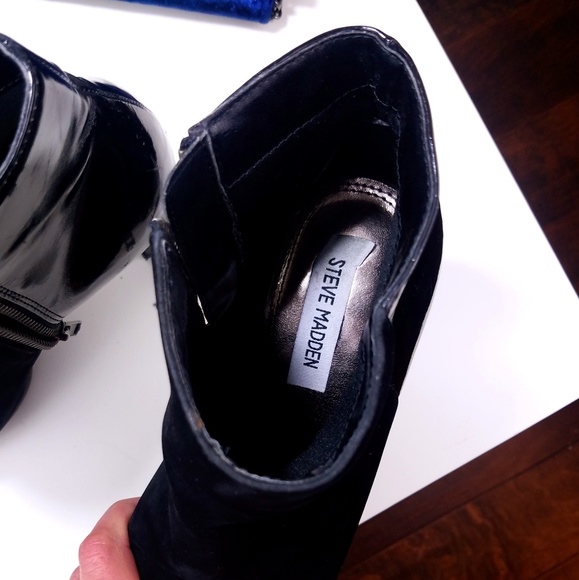 Steve Madden Jacquie suede platform booties inv#21 - Picture 6 of 7